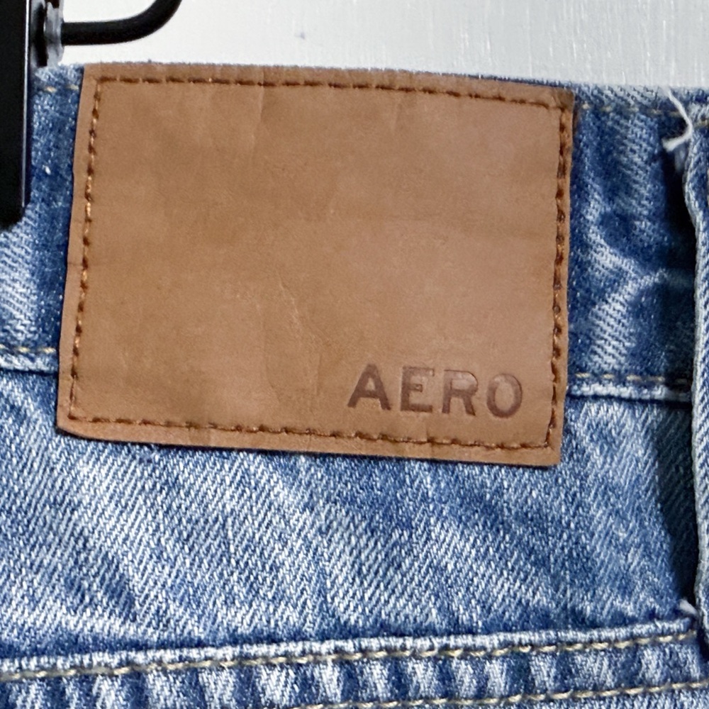 Aeropostale Relaxed Fit Jeans 40x34 Light Wash 100% Cotton Denim - Picture 13 of 16